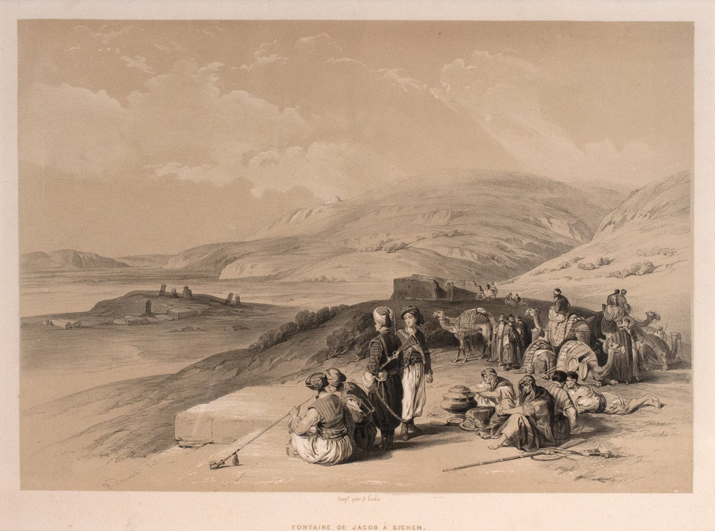 Fountain of Jacob at Sichem: Roberts 1843