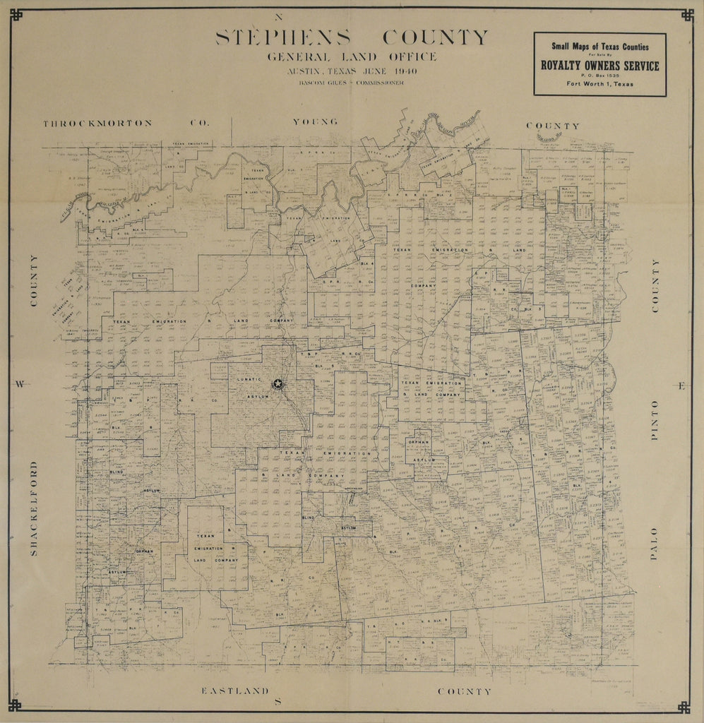 Stephens County, Texas: General Land Office 1940