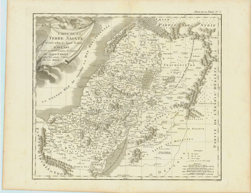 Old map of the Holy Land