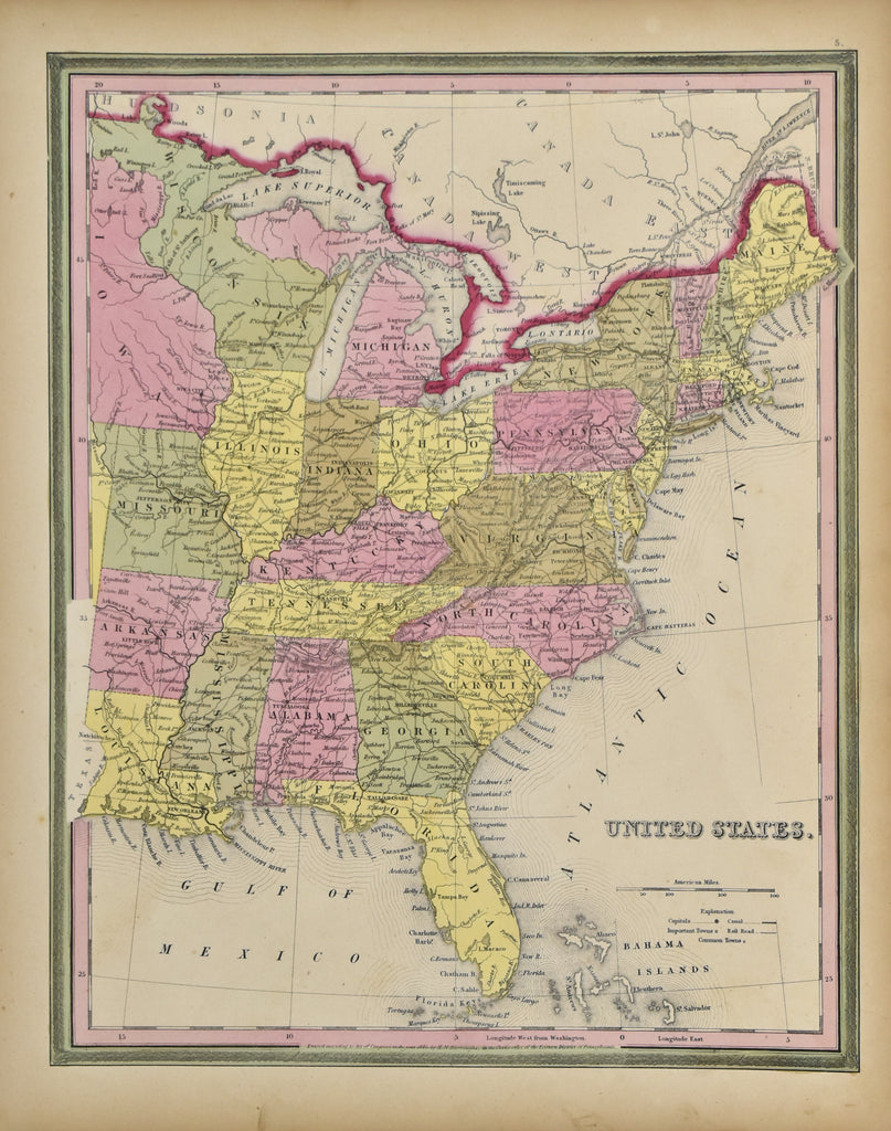 United States: Augustus Mitchell 1846