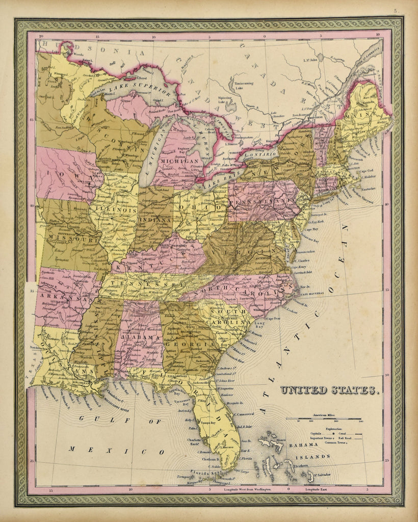 United States: Augustus Mitchell 1848