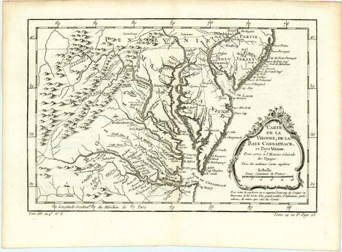 Old map of Virginia