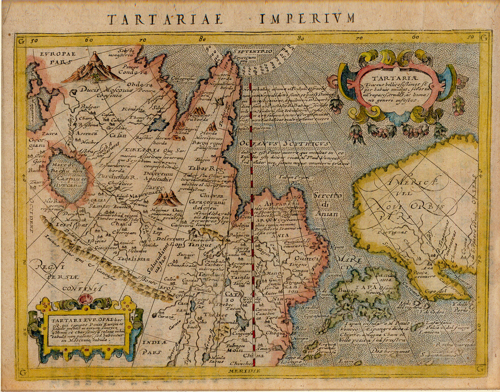 Old map of Asia