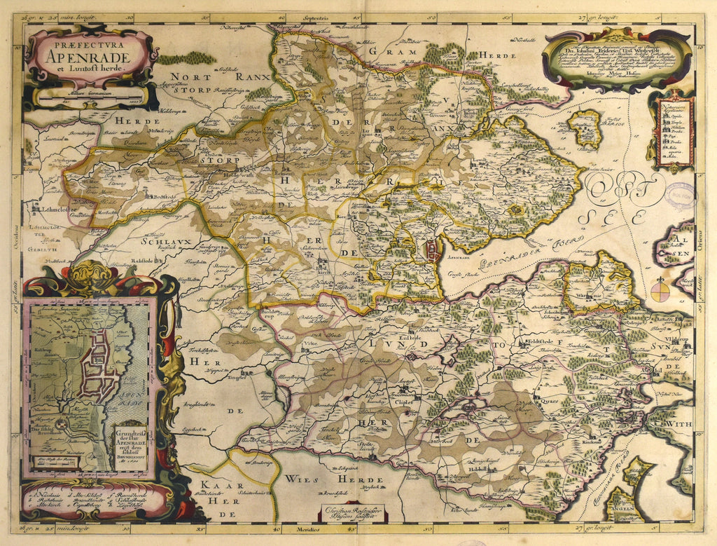 Praefectvra Apenrade et Luntoft herde: Blaeu 1648