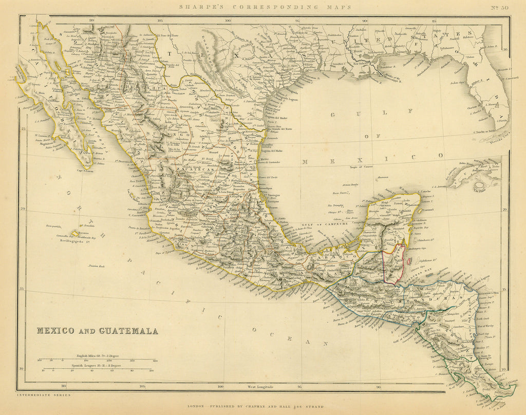 Mexico and Guatemala: Sharpe 1842