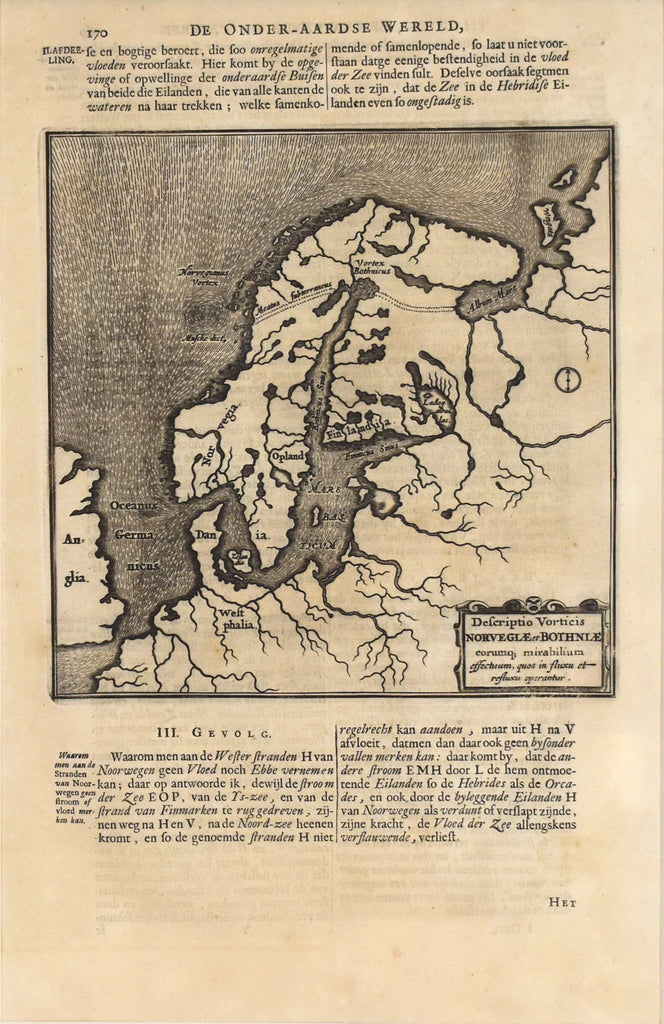 Descriptio Vorticis Norvegiae et Bothniae: Kircher 1665