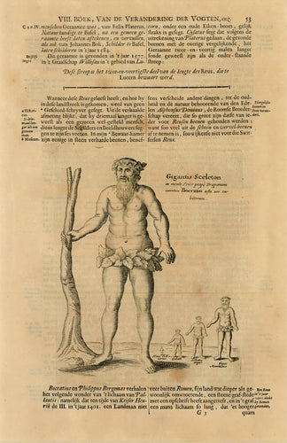 Antique print of giants