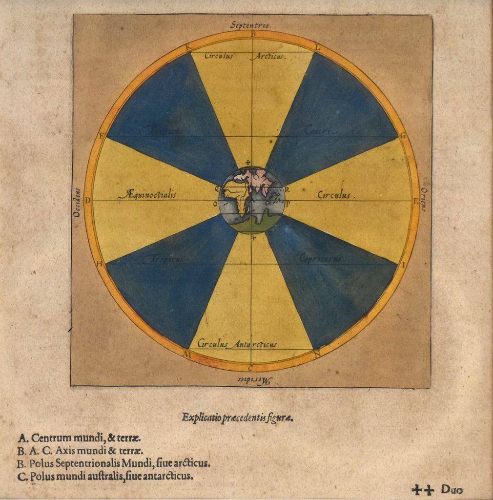 Celestial Chart: Abraham Ortelius 1603