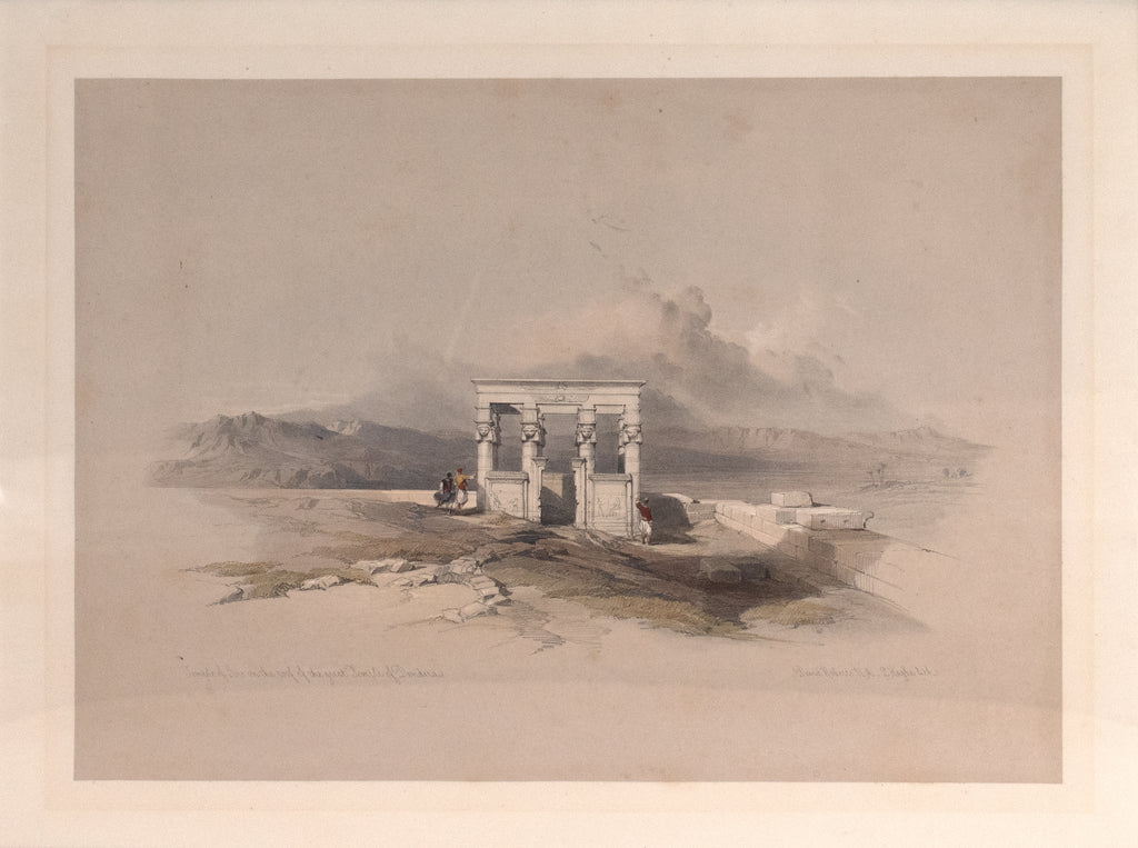 Temple of Isis on the roof of the great Temple of Dendera: David Roberts 1846-49