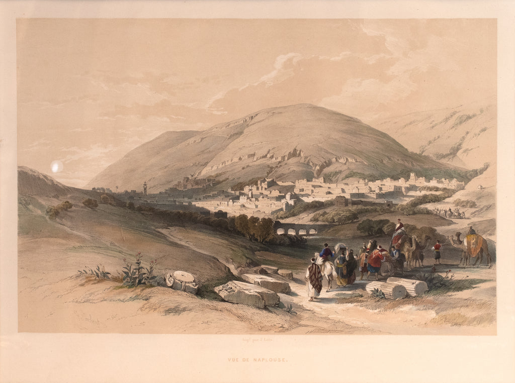 View of Nablus: David Roberts 1843