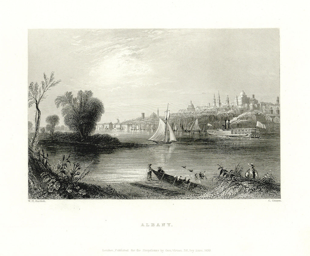 Old print of Albany, New York