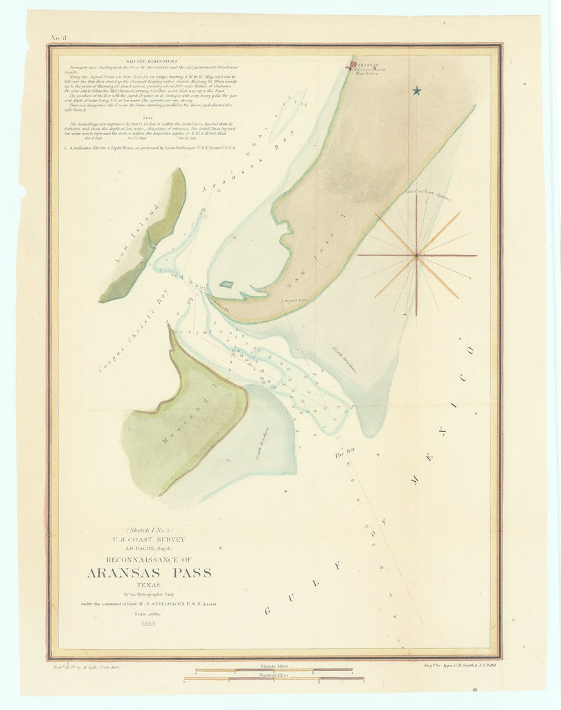 Reconnaissance of Aransas Pass Texas: Bache 1853