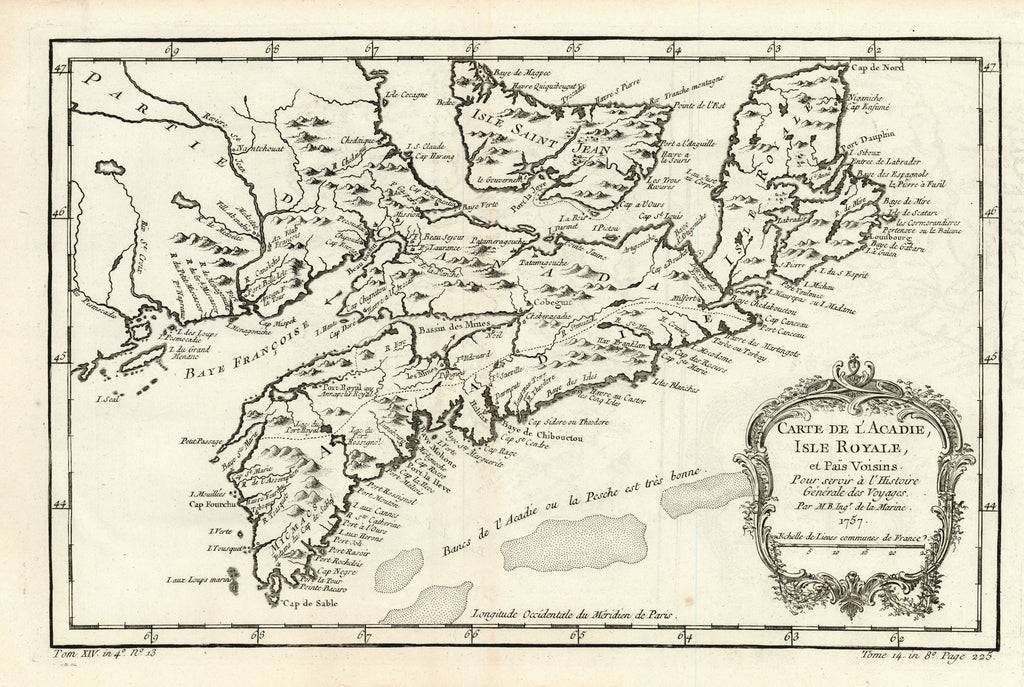 Old map of Nova Scotia