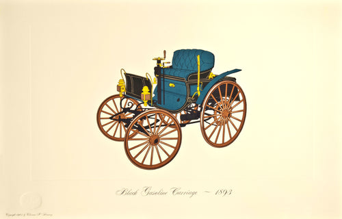 Old automobile print