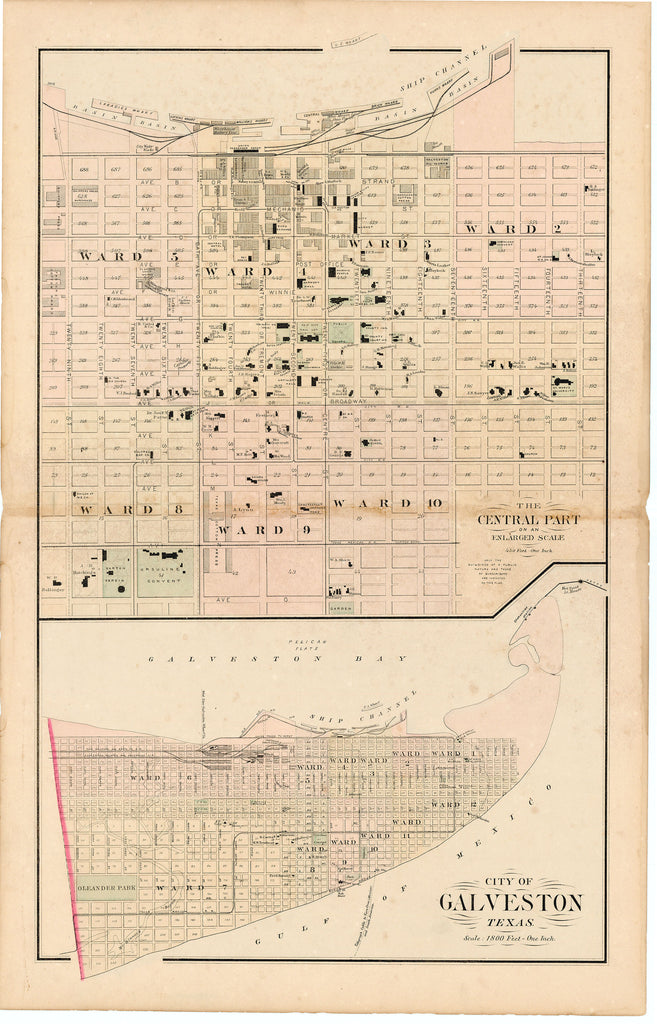 City of Galveston Texas: Gray 1884