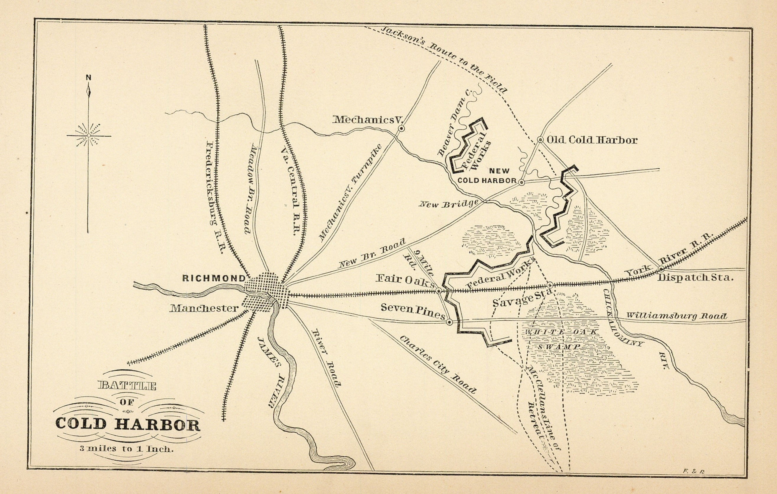 Cold Harbor Battle Map