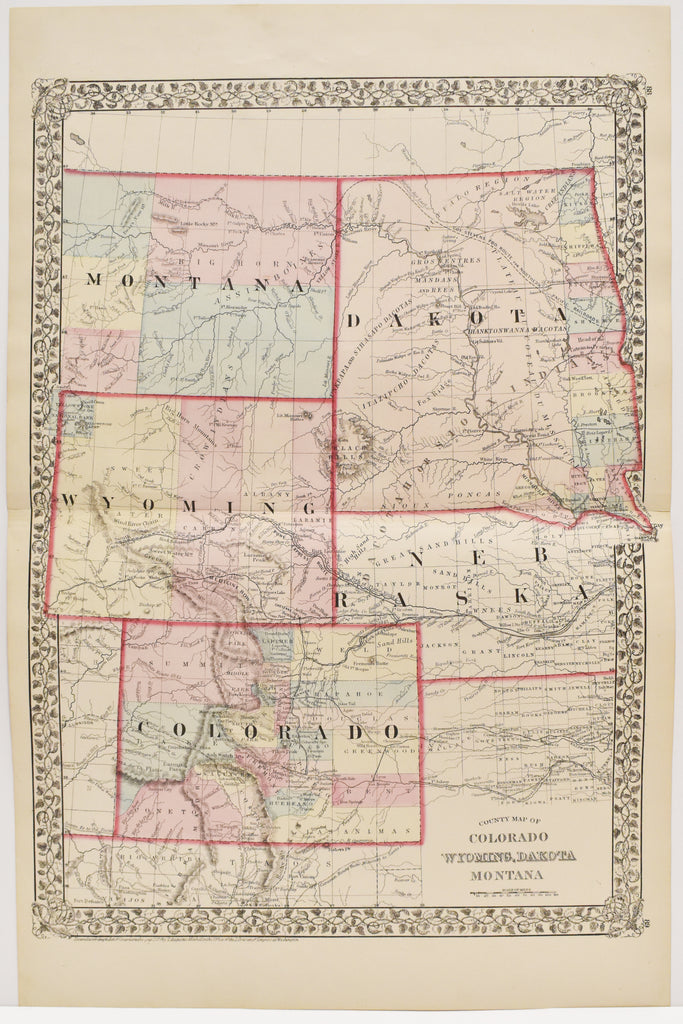 Colorado, Wyoming, Dakota, Montana: Mitchell: 1877