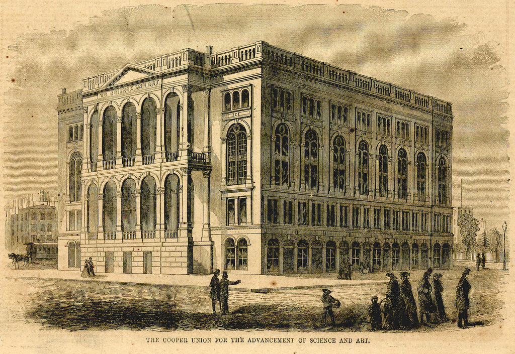 Old print of the Cooper Union