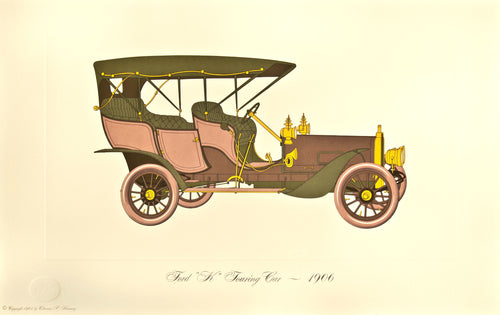 Old automobile print