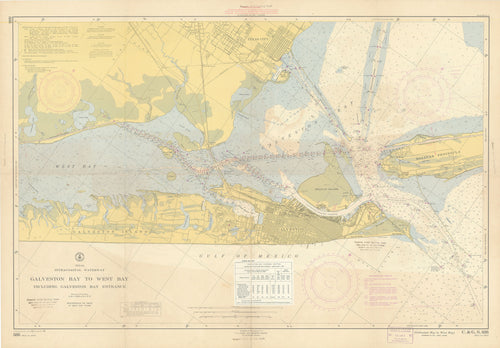 Old map of Galveston Island