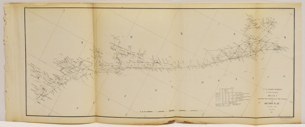 Gulf Coast Survey Corpus Christi to Galveston: Bache 1861