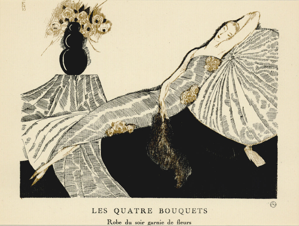 Old French fashion print