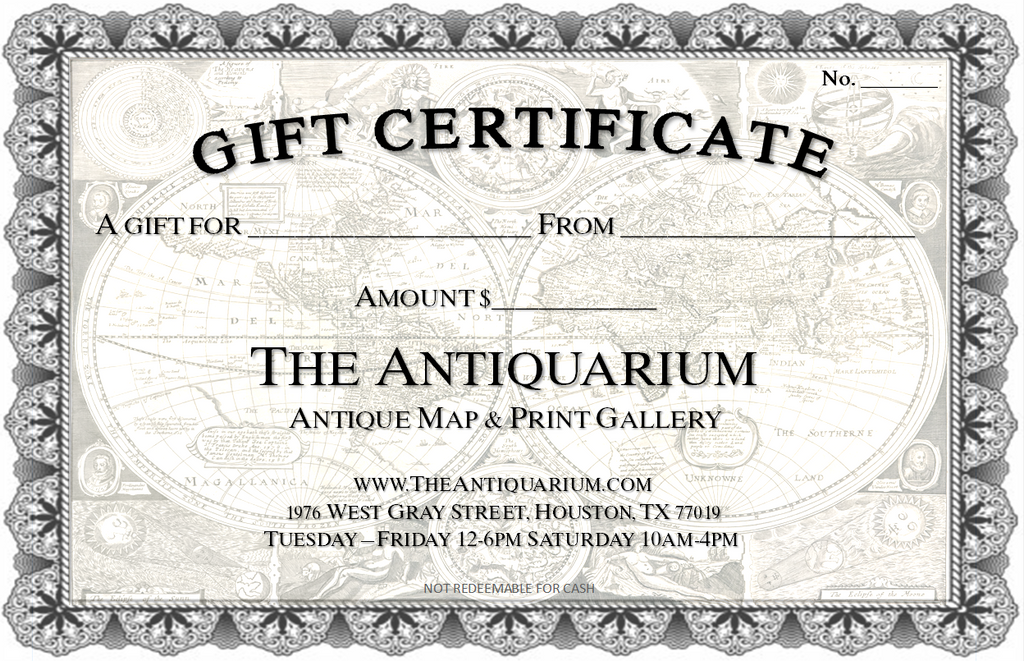 The Antiquarium Gift Certificate