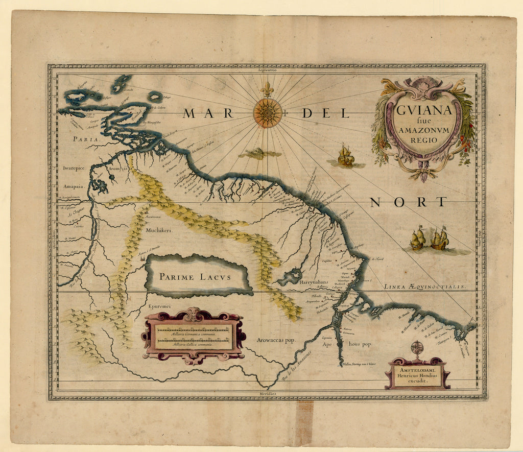 Old map of Guiana