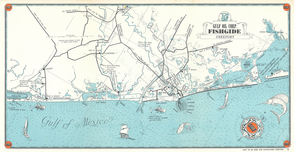 Fishing Map of Freeport