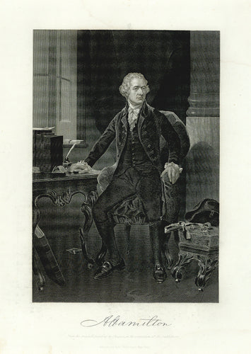 Old print of Alexander Hamilton