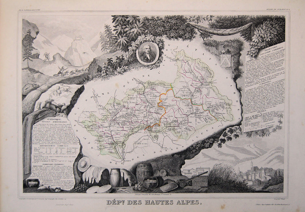 Dépt. des Hautes-Alpes: Levasseur 1856