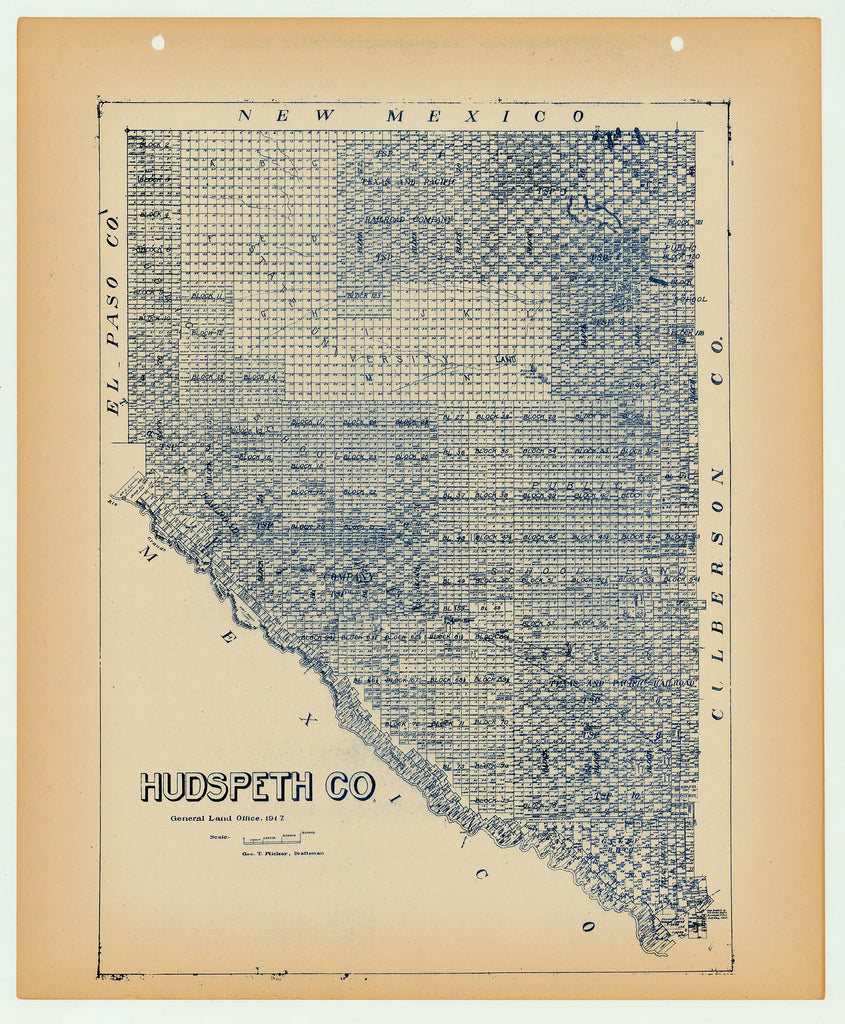 Hudspeth County - Texas General Land Office Map ca. 1926