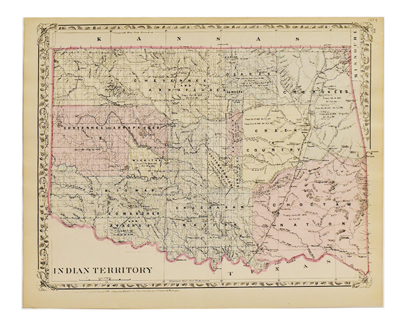 Indian Territory (Oklahoma): Mitchell 1879