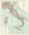 Old map of Italy