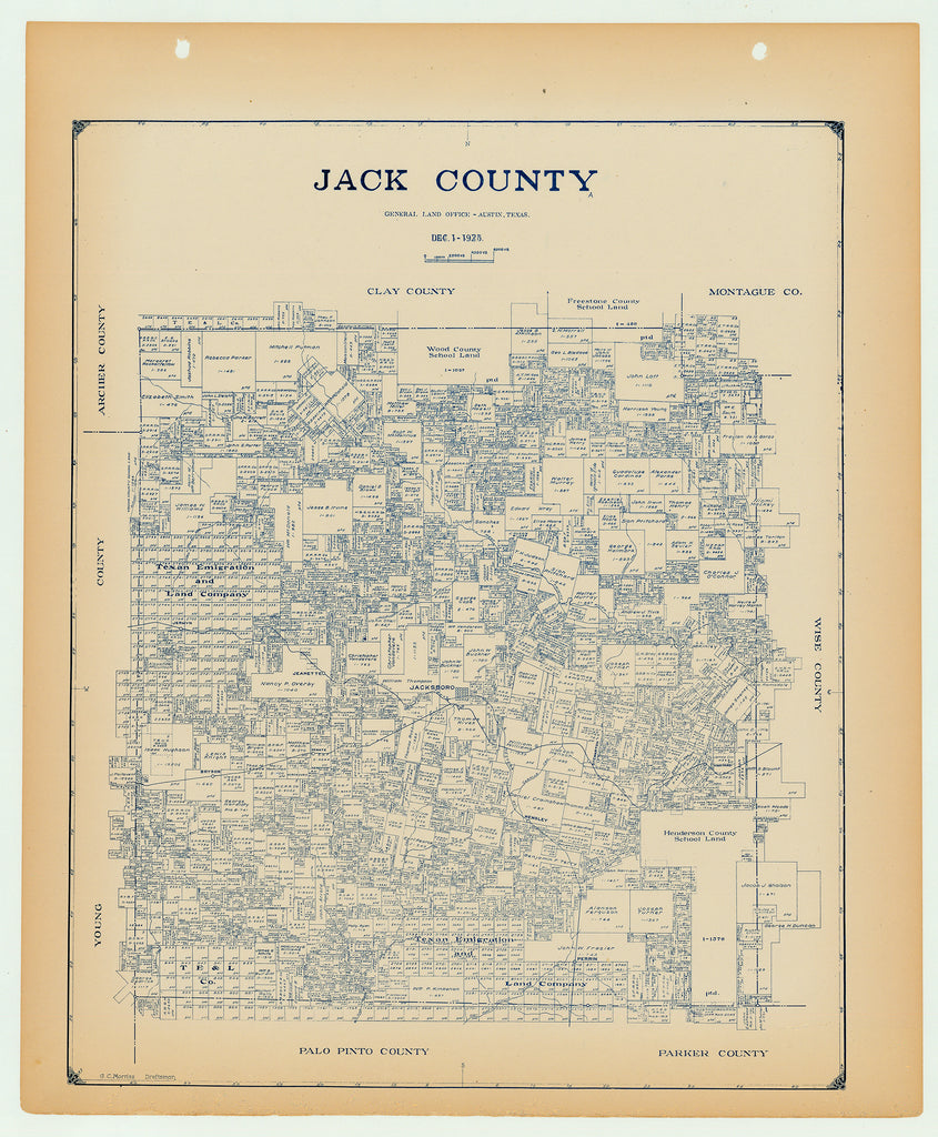 Irion County - Texas General Land Office Map ca. 1926