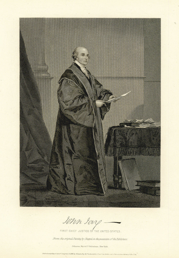 Old print of John Jay