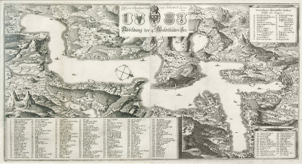 Map of Lake Lucern