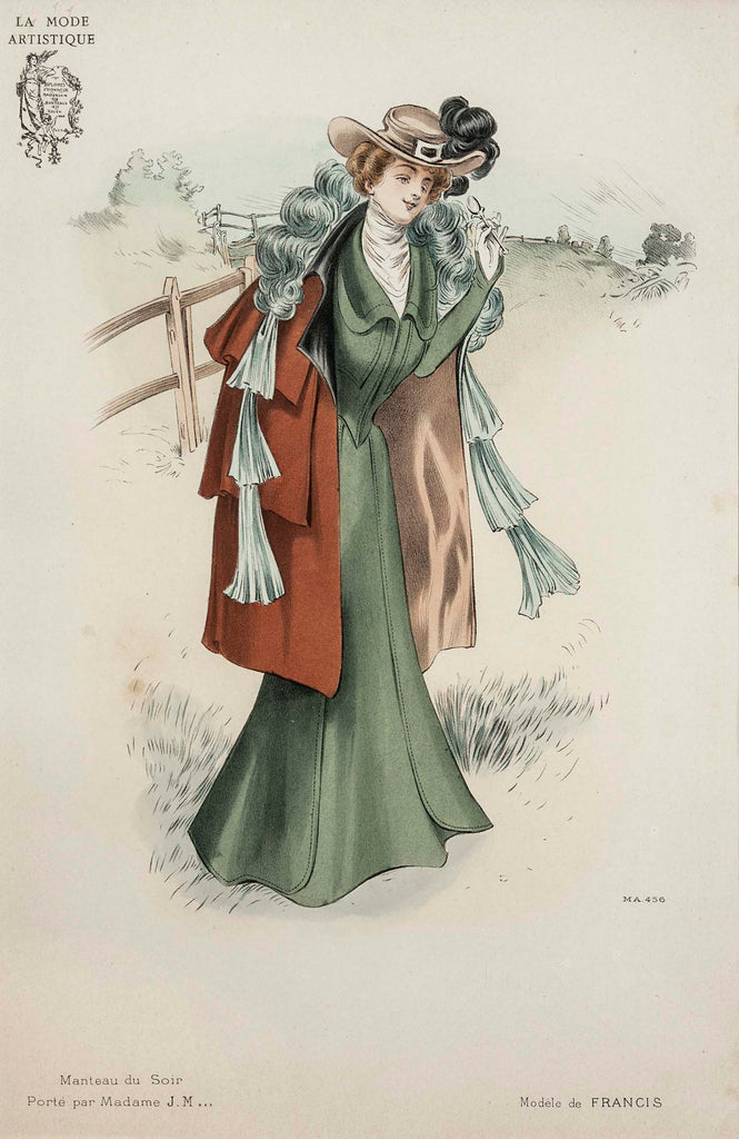 Manteau Du Soir - La Mode Artistique: Abel Goubaud 1900