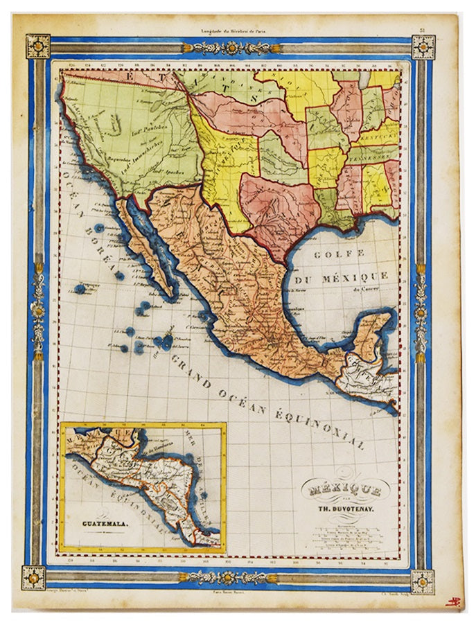 Mexico (Méxique): Duvotenay 1845