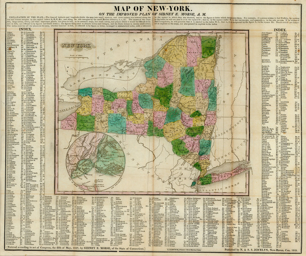 Old map of New York