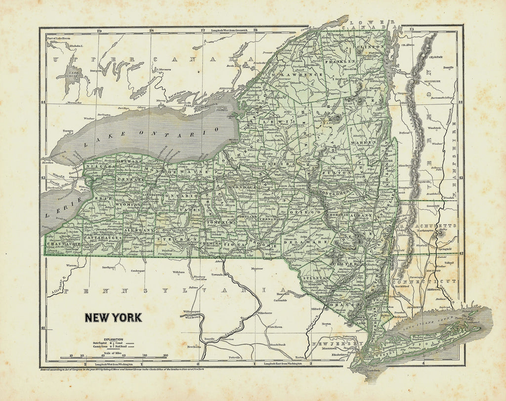 Old map of New York