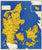 Old map of Denmark