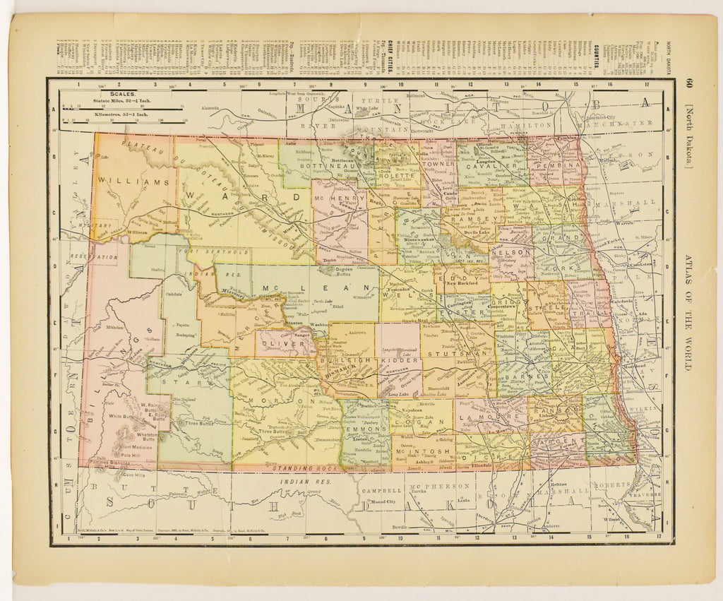 North Dakota: Rand, McNally & Co. 1895