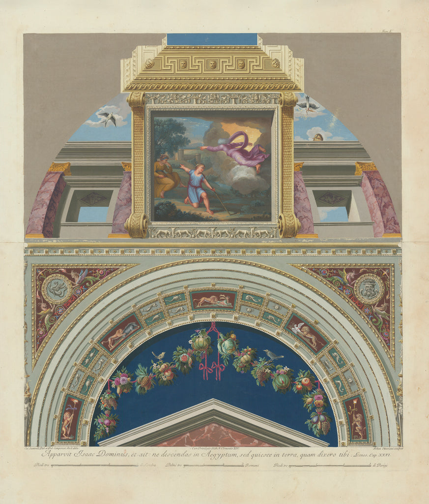 Apparvit Isaac Dominus: A Spectacular Lunette from the Vatican Loggia by Raphael, 1772-1774