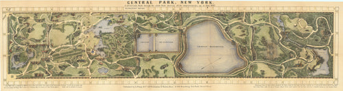 Rare original view of Central Park