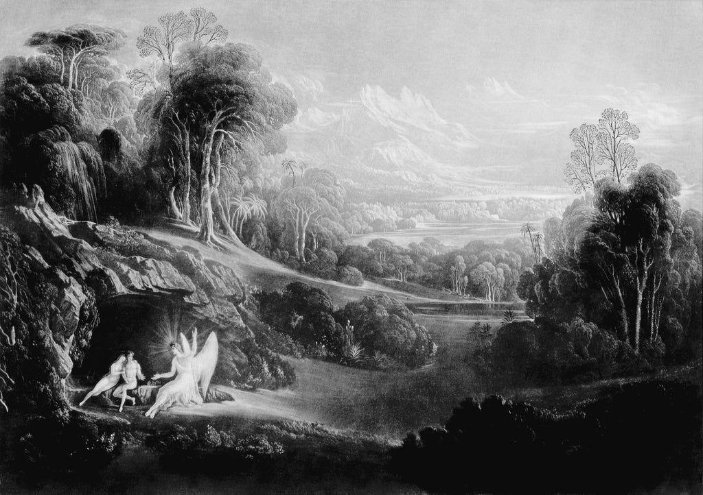 Raphael Conversing with Adam and Eve: Martin 1824-26
