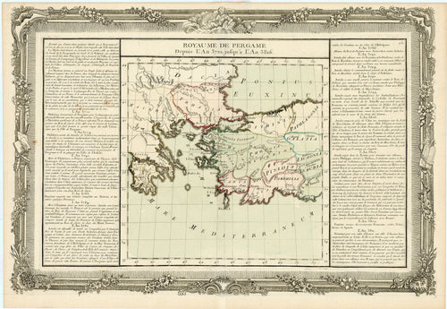 Old map of the Kingdom of Pergamon
