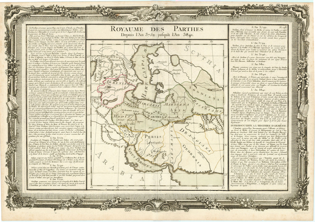 Old map of the Parthian Empire