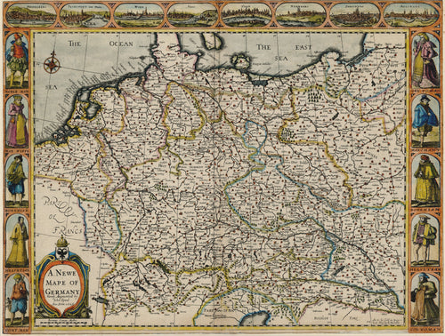 Old map of Germany