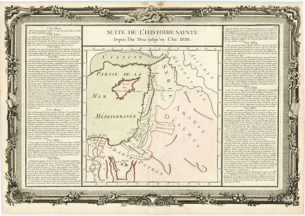 Old map of the Holy Land